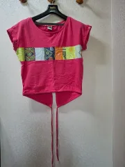 アリーナ ホットピンク パータン クロップド 半袖 Tシャツのサムネイル