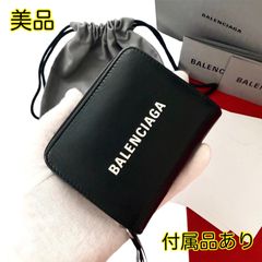 美品✨ BALENCIAGAバレンシアガ財布二つ折りファスナー561933ブラック