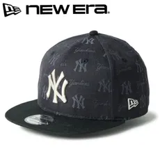 新品 NEWERA ニューエラ 正規品 ニューヨーク ヤンキース NY キャップ CAP 帽子 9FIFTY モノグラム ジャカード 総柄 ロゴ MLB ユニセックス メンズ レディース 黒 ブラック 14744812 M/L
