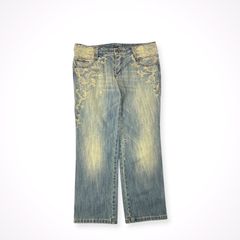ERMANNO SCERVINO レースサイドライン デニムパンツ 40 - メルカリ