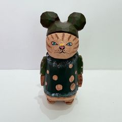 ぶ*ぶ様 ベン山口作　「被りネコ」オブジェ　カプセルトイではない　ホンモノ ぶ*ぶ様 ベン山口作 「被りネコ」オブジェ カプセルトイではない