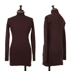 ジャンポールゴルチエ ファムJean Paul GAULTIER FEMME ウールアウトシームハイネックニットセーター ボルドー40のサムネイル