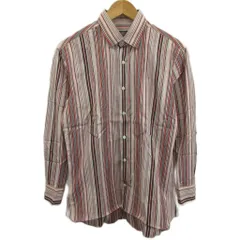サルヴァトーレフェラガモ Salvatore Ferragamo シャツ F 赤 レッド ストライプ柄 長袖 /RN ■ECD004のサムネイル