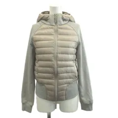 ダブルスタンダードクロージング ダブスタ DOUBLE STANDARD CLOTHING ダウンジャケット 上着 36 ベージュ グレー フード付き 長袖 切り替えデザイン /NP ■ECE005のサムネイル