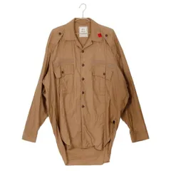 メゾン ミハラヤスヒロMaison MIHARA YASUHIRO コットン変形ミリタリーシャツジャケット ベージュ44のサムネイル