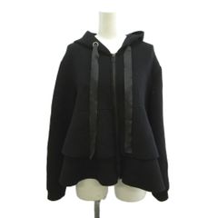 TO BE CHIC ビジュー、フリル付黒パーカー サイズ 42 - メルカリ
