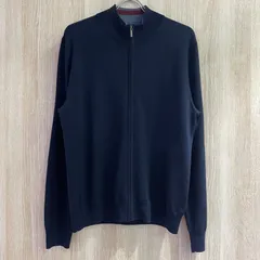 BROOKS BROTHERS フルジップ ドライバーズニット ネイビー［G0405］のサムネイル