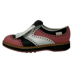 GUCCI(グッチ) シューズ 38 レディース - 370688 ピンク×黒×白 ウィングチップ レザーのサムネイル