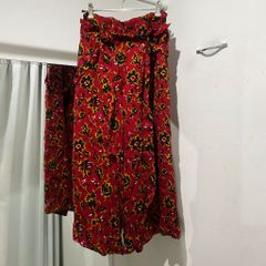 アフリカ布　アフリカンワックスプリント　キャミソール　テーパードパンツ　セット アフリカ布 アフリカンワックスプリント キャミソール テーパード