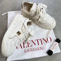 VALENTINO GARAVANI ヴァレンティノガラバーニ ワンスタッズ レザースニーカー 厚底 ホワイト 白 ゴールド金具 35 レディースシューズ 22cmのサムネイル