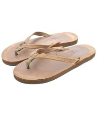 RAINBOW SANDALS ブレイド レザーサンダル ブラウン M - メルカリ