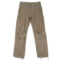 WTAPS ダブルタップス 08AW CARGO/TROUSERS,FATIGUE,COTTON,HELL IN BONE 2008/2ND カーゴ トラウザーズ コットン ヘリンボーン オリーブドラブ 6ポケット カーゴ パンツ ボトムス サイズM Juneのサムネイル