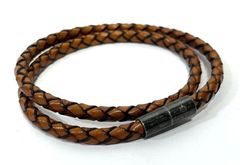 Y605-522 BOTTEGA VENETA イントレ レザーブレスレット - メルカリ