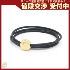 美品✨ LOEWE ロエベ ペブルブレスレット レザー ブラック Mサイズ