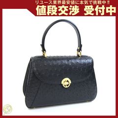 美品】KAIYO カイヨウ オーストリッチ ショルダー黒 エキゾチック 