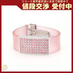  スワロフスキー ブレスレット ピンク シリコン 中古 のサムネイル