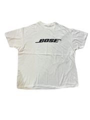 90sUSA製ヴィンテージ BOSE 企業ロゴTシャツ シングルステッチ 白XL 