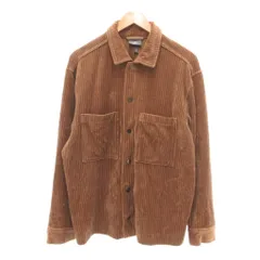 エイチ&エム H&M 美品 シャツジャケット L 茶 ブラウン レギュラーカラー パッチポケット /NL ■ECF003のサムネイル