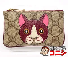 【質コニシ】【GUCCI/グッチ】コインケース 小銭入れ GGスプリーム キャットディテール ネコ 818768 コインパース【送料込み】m1420yのサムネイル