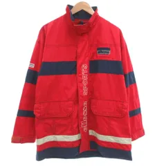 エレッセ ellesse ジャケット M 赤 レッド ストライプ柄 長袖 スタンドカラー /SC ■ECF003のサムネイル