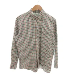 クロコダイル CROCODILE 美品 シャツ ブラウス L チェック柄 ボタンダウンカラー 長袖 /MX ■ECF004
