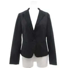 コムサデモード COMME CA DU MODE ジャケット 黒 ブラック 長袖 織り柄ラペル 1つボタン /KR ■ECF004のサムネイル