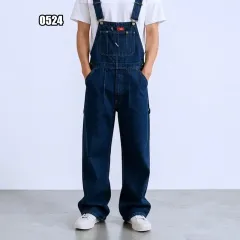 34) ディッキーズ デニム ワイド オーバーオールのサムネイル