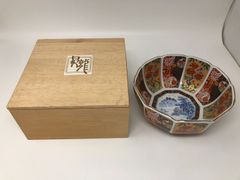 日肥其泉 菓子鉢 色絵 金彩 花文様 共箱付 | Mercari