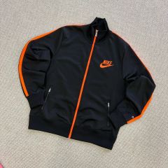 激レア】NIKE ナイキ ジャージ セットアップ 上下 ブラック×オレンジ L 