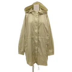 マックスマーラ ウィークエンドライン MAX MARA WEEKEND LINE ナイロンジャケット パーカー フード付き 40 ジップアップ スナップボタン ドローコード ポケット付き ベージュ /KB ■ECG003のサムネイル