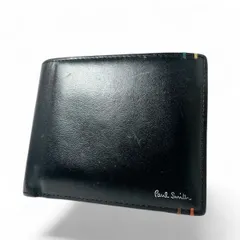 Paul Smith ポールスミス  二つ折り財布 ハイライトステッチ メンズ ブラック 小銭入れ有のサムネイル