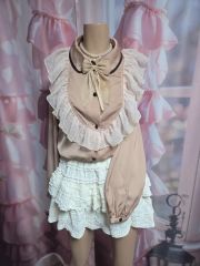 リズリサ♡レースフリルブラウスチュニック♡姫カジ森ガールフェアリー