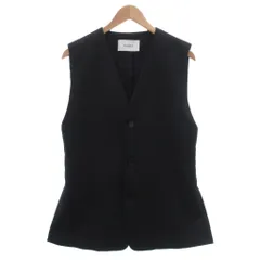 アストラット ASTRAET 美品 ベスト 黒 ブラック Vネック ノースリーブ 無地 /TQ ■GY06のサムネイル