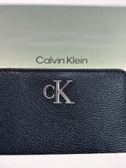 カルバンクライン 財布 長財布 ウォレット レディース ロゴ 黒 ラスト1