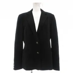 ヴァレンティノ ヴァレンチノ  VALENTINO SPORT 美品 テーラードジャケット ウール混 38 黒 ブラック 長袖 ノッチドラペル 2つボタン /MG ■GY06のサムネイル