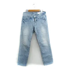 ミューニック Munich デニム ジーンズ クロップド丈 ウォッシュ加工 XS ブルー 青 /KT32のサムネイル
