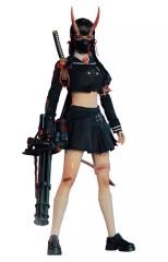 1/6 女性シームレスフィギュア 武装 女子高生 ミリタリー JK - メルカリ