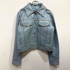 ALEXANDER MQEEN】スタッズデニムジャケット ヴィンテージ加工 - メルカリ