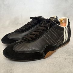美品□BALLY 【26.5】フィレンツェ 本革 レザースニーカー ブラック 黒