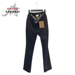 超美品 BURBERRY バーバリー ビジュー サイズ36 ブラック 黒 シルバー ポリエステル/コットン/ラインストーン パンツ ズボン メンズ 504851【中古】のサムネイル