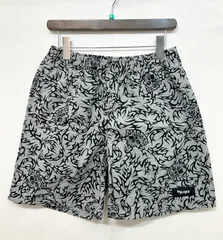 MASSES (M) スカル ショート ハーフパンツ マシス コットン100％ グレー × 黒 ショーツ メンズ K5-146のサムネイル