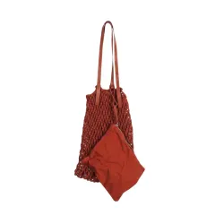 ユニセックス / ZARA ザラ ポーチ含む メッシュ トゥー ショルダーバッグ