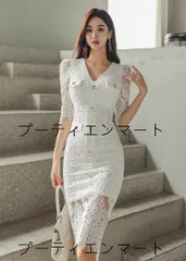 人気商品 キャバドレス レース Vネック ミディ丈 タイト パーティー エレガント 高級感 美シルエット 華やか 大人可愛い 写真映え お呼ばれ 二次会 同窓会 デートにも 旬トレンド