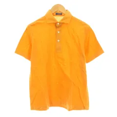 メーカーズシャツ カマクラ MAKER'S SHIRT 鎌倉 Kamakura Shirts ポロシャツ カットソー 鹿の子 半袖 コットン M オレンジ YK2201 /KU ■BMのサムネイル