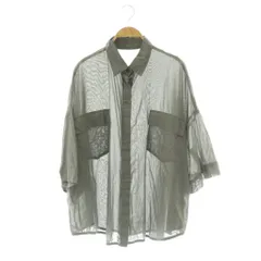 リムアーク rim.ark  25AW Oversized check pattern SH シャツ 七分袖 F グレー /DO ■OSのサムネイル