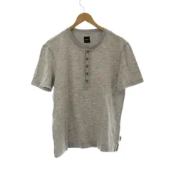 ヒューゴボス HUGO BOSS Tシャツ M グレー ヘンリーネック ミックスカラー 半袖 /JPのサムネイル