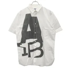 JUNYA WATANABE COMME des GARCONS MAN ジュンヤワタナベ コムデギャルソンマン 21SS Studio SPIN ショートスリーブシャツ WG-B014 ホワイト ブラック Lのサムネイル