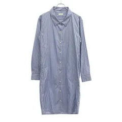 DRIES VAN NOTEN ドリスヴァンノッテン ストライプシャツワンピース  ブルー 34のサムネイル