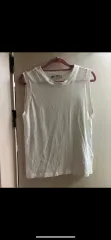 ALLSAINTS 白 ノースリーブ Tシャツ L レディースのサムネイル