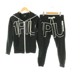 ウノピュウノウグァーレトレ リラックス 1PIU1UGUALE3 RELAX ジップアップパーカー パンツ スウェット セットアップ S ブラック /HK ■OSのサムネイル